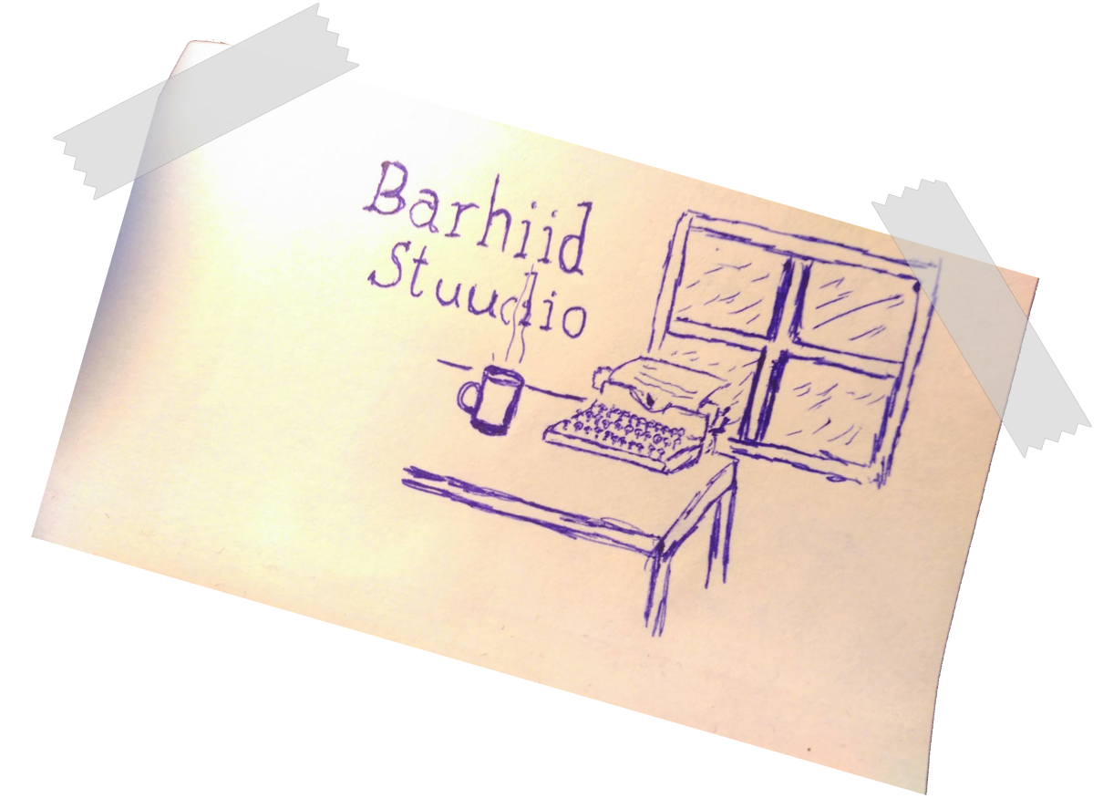 BarHiid Stuudio logo esialgne visand